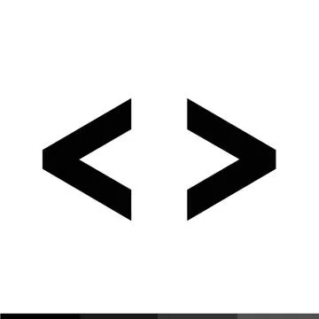 Language HTML icon , Progrmming code icon Illustration design Illustrazione stock