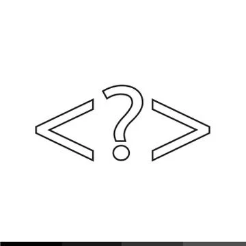 Language HTML icon , Progrmming code icon Illustration design Stock Illustration