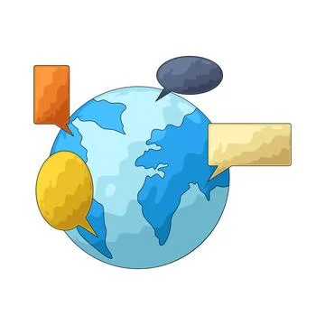 Language illustration Stock Illustration