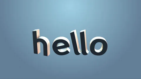 Language learning concept- word "Hello" transformation to other languages Stock Footage 36587934