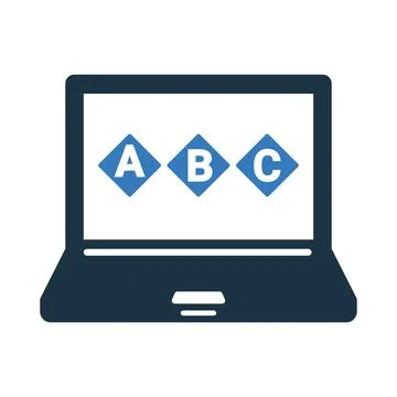 Language, letter icon. Simple editable vector design isolated on a white ba.. 库存插图