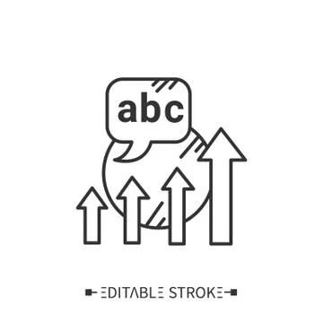 Language level. Editable vector illustration Stock Illustration