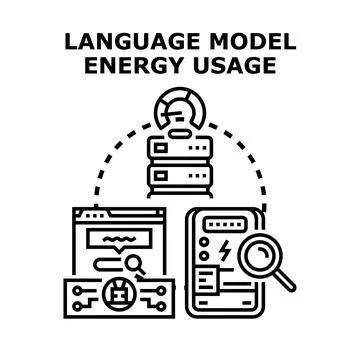 Language model energy usage measuring computing power 库存插图