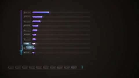 Language Model Next Token Probability Sampling Explainer Seamless Loop Stock Footage 346879210
