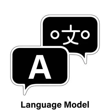 Language model vector icon design. Illustrazione stock