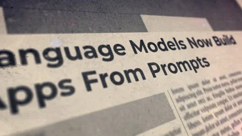 Language Models Now Build Apps From Prompts Artificial Intelligence (AI) New Video stock 343579751