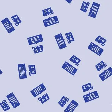 Language proficiency interview job glyph seamless pattern Stock Illustration