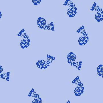 Language proficiency interview job glyph vector seamless pattern Stock Illustration