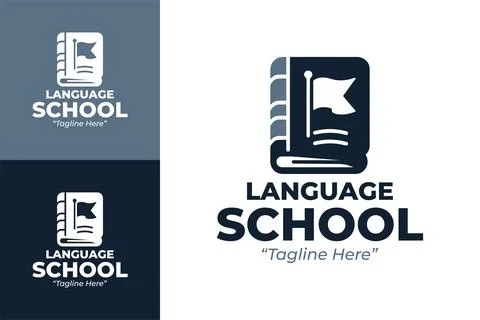 Language School Logo Stock Illustration