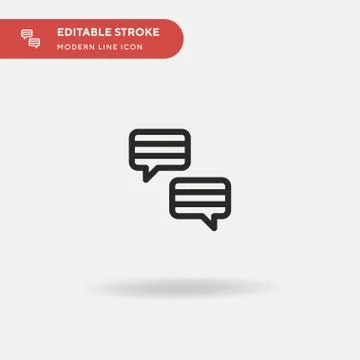 Language Simple vector icon. Illustration symbol design template for web mobi Stock Illustration