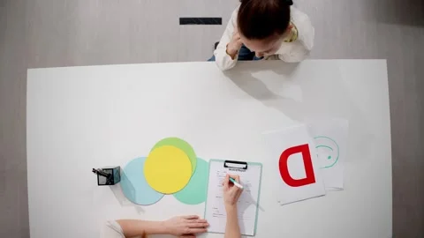 Language Speech Therapy By Pathologist Stock Footage 301828523