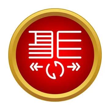 Language translation exchange icon with flags and arrows イラスト素材