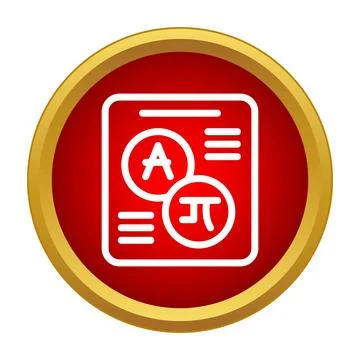 Language translation icon showing different alphabet scripts Stock Illustration