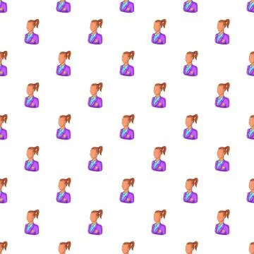 Language translator pattern, cartoon style Stock Illustration