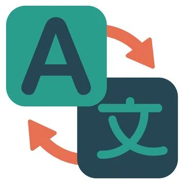 Language vector icon Illustration