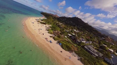 Lanikai Beach Kailua Stock Footage 317842401