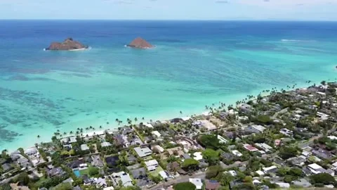 Lanikai Beach ocean  Video stock 182083276