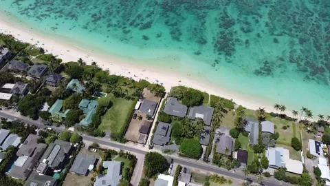 Lanikai Beach SkyView  Video stock 182083277
