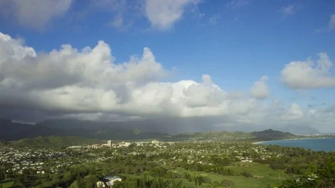 Lanikai Oahu Cloudlapse 4K 動画素材 74311238