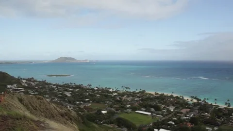 Lanikai Shore Pan 動画素材 73129847