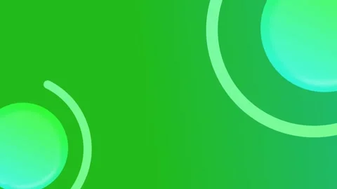 LAnimated green and cyan gradient background with floating abstract shapes. Stock Footage 315617586