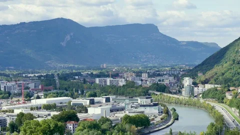 Lanscape in Grenoble. Stock Footage 96223744