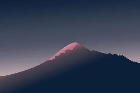 Lanscape Montain Background Stock Illustration