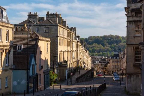 Lansdown Road in Bath, UK Stock Photos