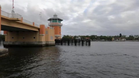 LANTANA INTERCOASTAL BRIDGE Stock Footage 145876613