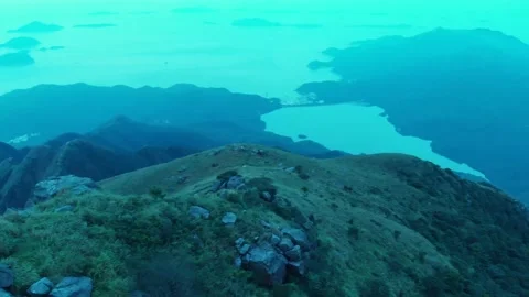 The Lantau Peak Overlook Stock Footage 239281868