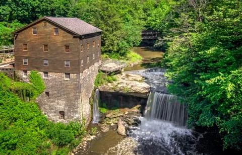 Lanterman's Grist mill Stock Photos