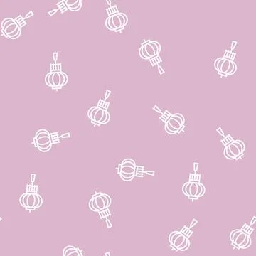 Lantern accessory line seamless pattern Illustrazione stock