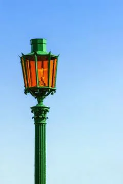Lantern against the sky. Stock Photos