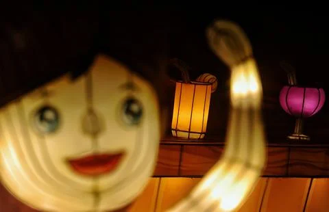 Lantern and interior Stock Photos
