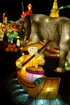 Lantern and interior Stock Photos