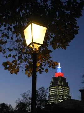 Lantern on the background of the building Stock-Fotos