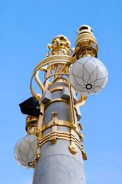 The lantern with the ball shades Stock Photos