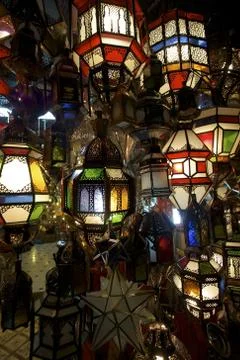 Lantern Bazaar Stock Photos