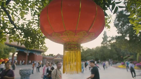 Lantern in Beijing by day Stock Footage 104866587