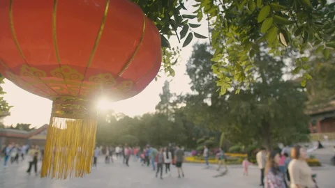 Lantern in Beijing by day Stock Footage 104866689