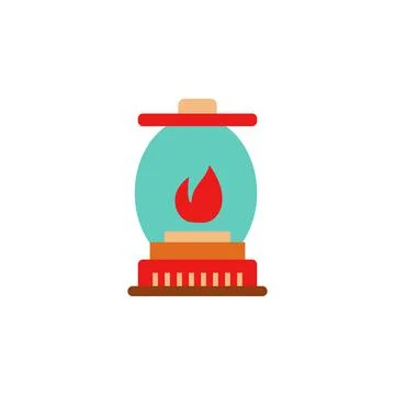 Lantern, candle, camping icon. Element of color African safari icon. Premium Stock Illustration