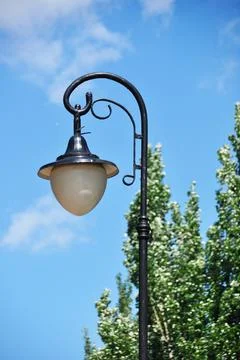 Lantern, city lighting. Stock Photos