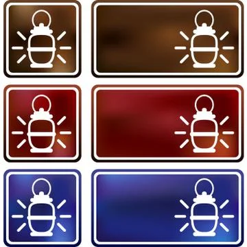 Lantern cloud icon Stock Illustration