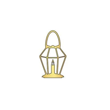 Lantern computer symbol Stock Illustration