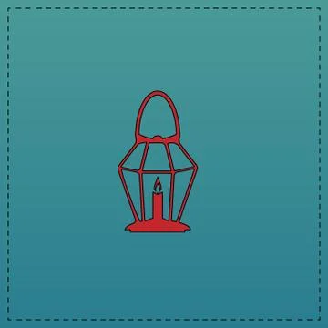 Lantern computer symbol Illustrazione stock