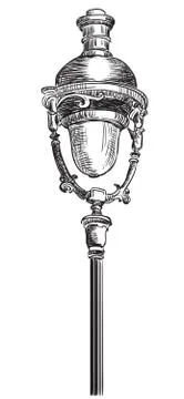 Lantern cut out Stock Illustration