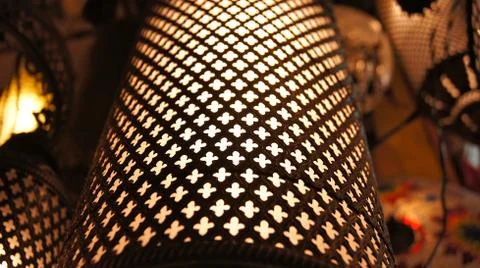 Lantern in the desert, Dubai, UAE Stock Photos
