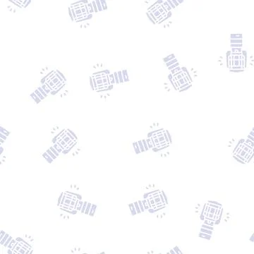 Lantern device glyph seamless pattern 스톡 일러스트