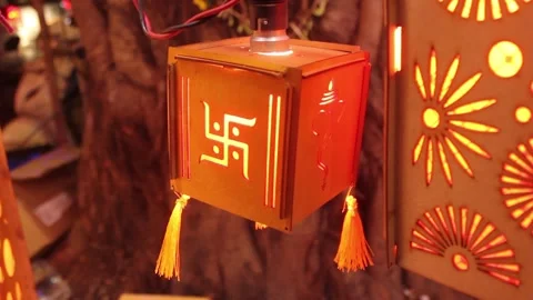 Lantern (Diwali) Stock Footage 208559216