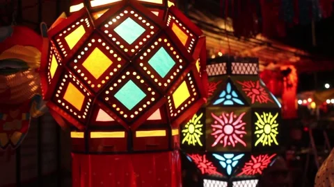 Lantern (Diwali) Stock Footage 208559418